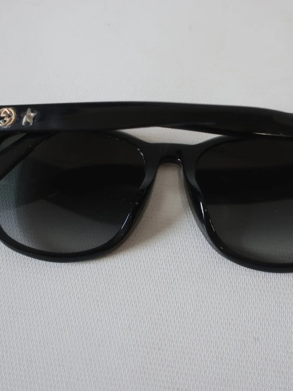AUTHENTIC Womens Gucci GG0232SK 001 Black Fashion Square 56-17-145 Sunglasses